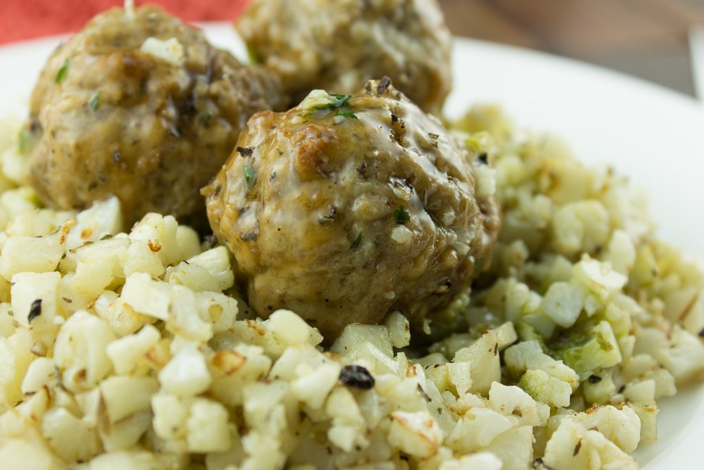 Slow Cooker Turkey Meatballs with Cauliflower Rice Recipe - Paleo Plan