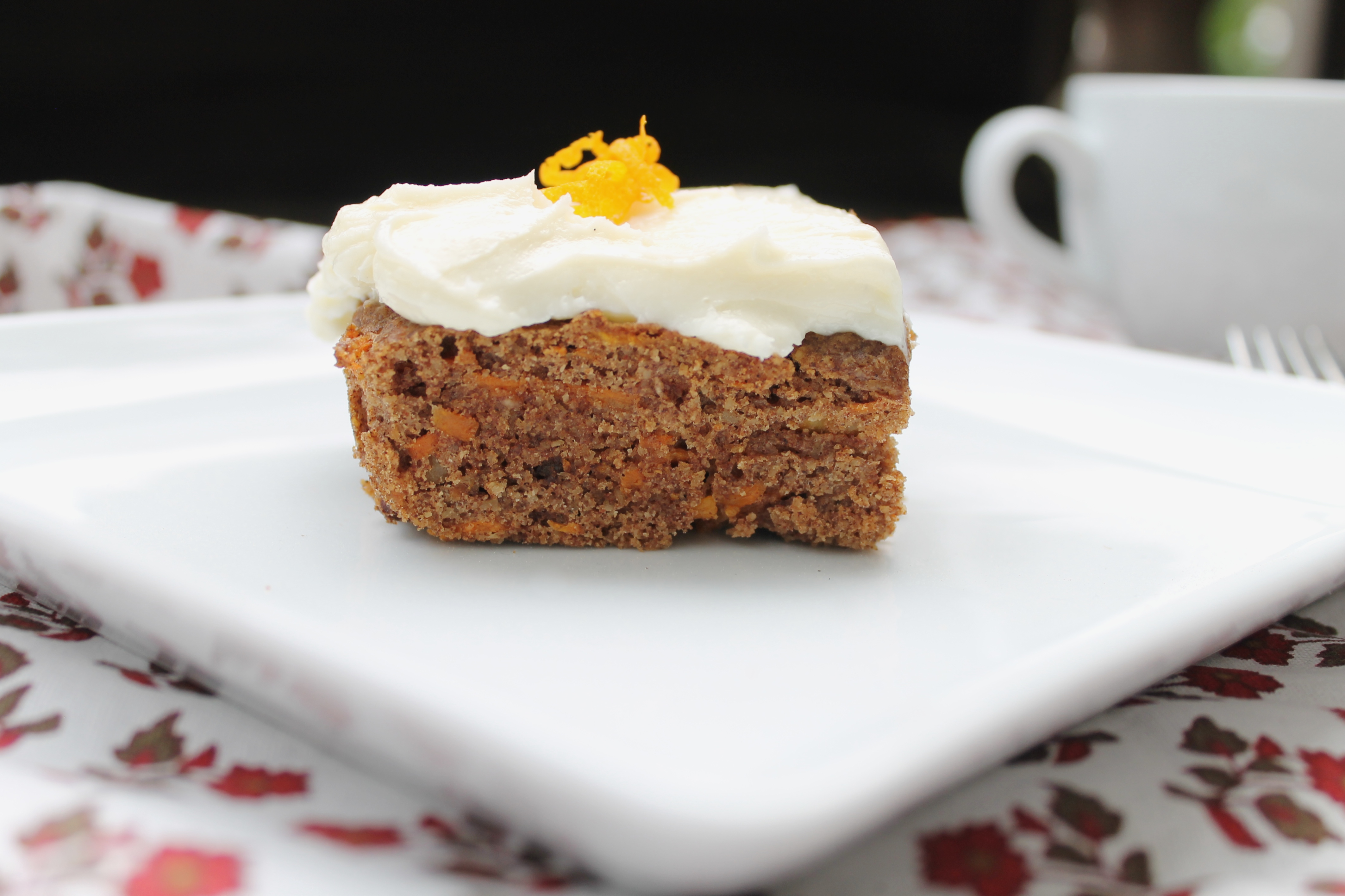 Paleo Carrot Cake with Creamy Dairy Free Frosting